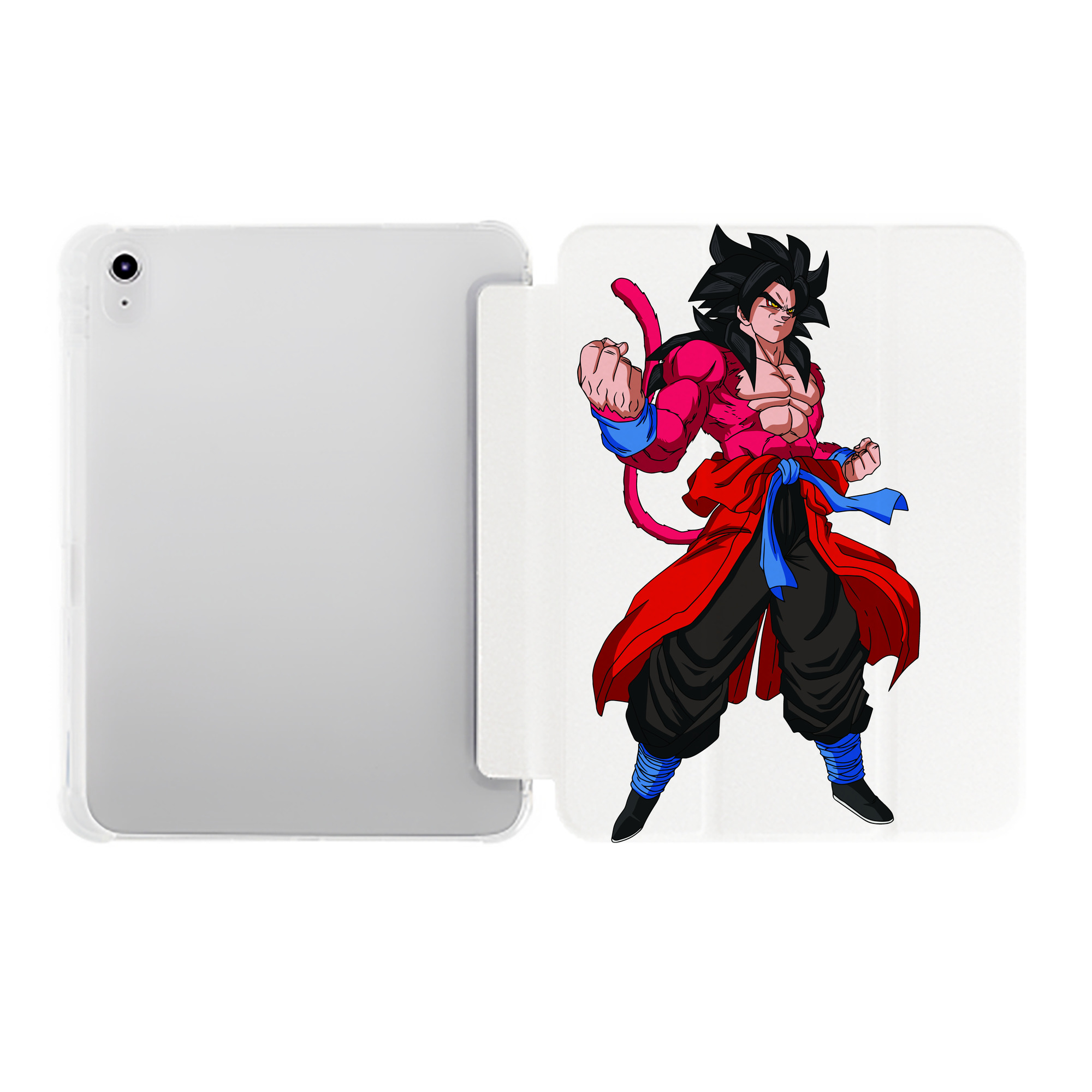 （画像用） ドラゴンボール 孫悟空（そん ごくう）Son Goku カカロット DRAGON BALL Kakarotto IPad ケース ペン収納付き 三つ折りスタンド PUレザー×シリコン 対応機種9.5/10.5/10.9インチ